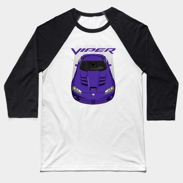 Viper SRT10-purple Baseball T-Shirt by V8social